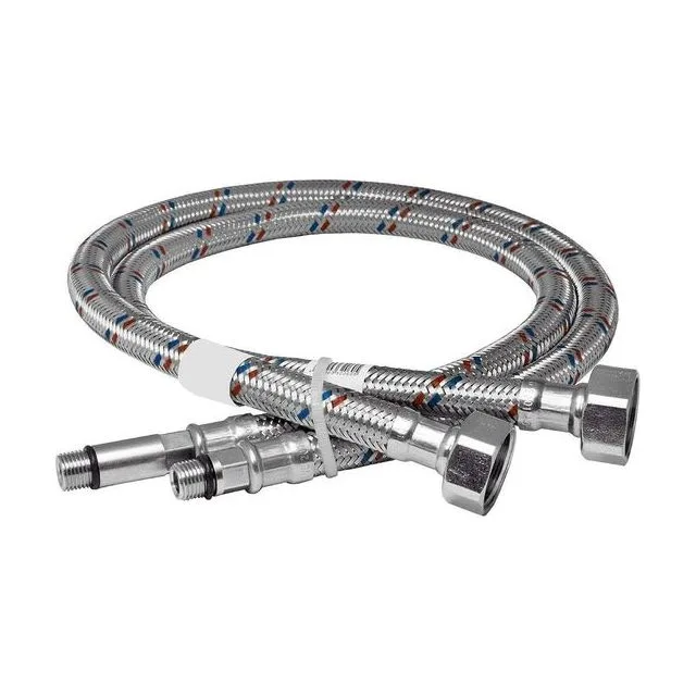 Подводка для смесителя KRAFTECO M10 × 1/2″, 80 см, пара