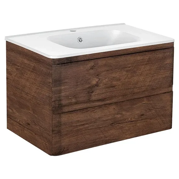 Тумба с раковиной Vincea Вико (Vico) 80 темный дуб