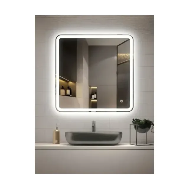 Зеркало Vincea VLM-3VC8008 80*80 с ЛЕД-подсветкой,сенсорный выключатель