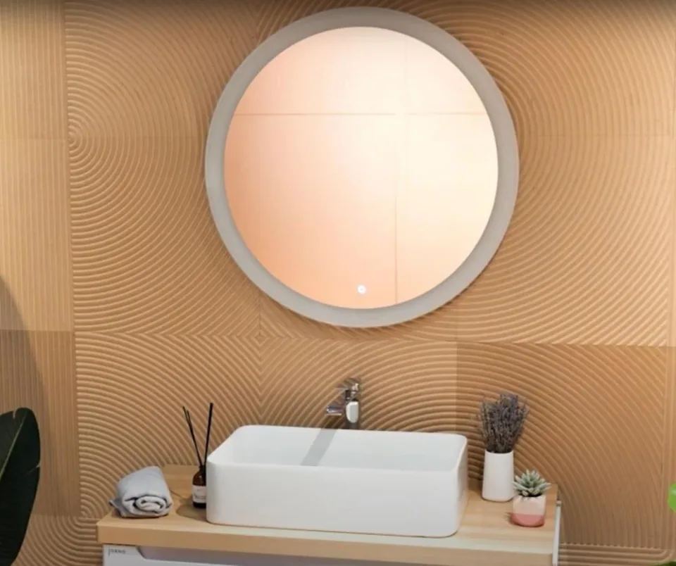 Зеркало Silver Mirrors Перла-S 77 с бегущей Led-подсветкой сенсорный выключатель