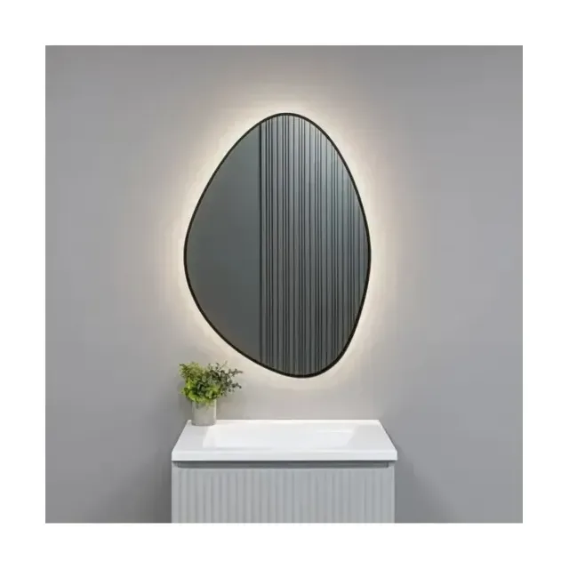 Зеркало Silver Mirrors Лукас черное-ТХ 60*85 с LED подсветкой, инфр. сенсор