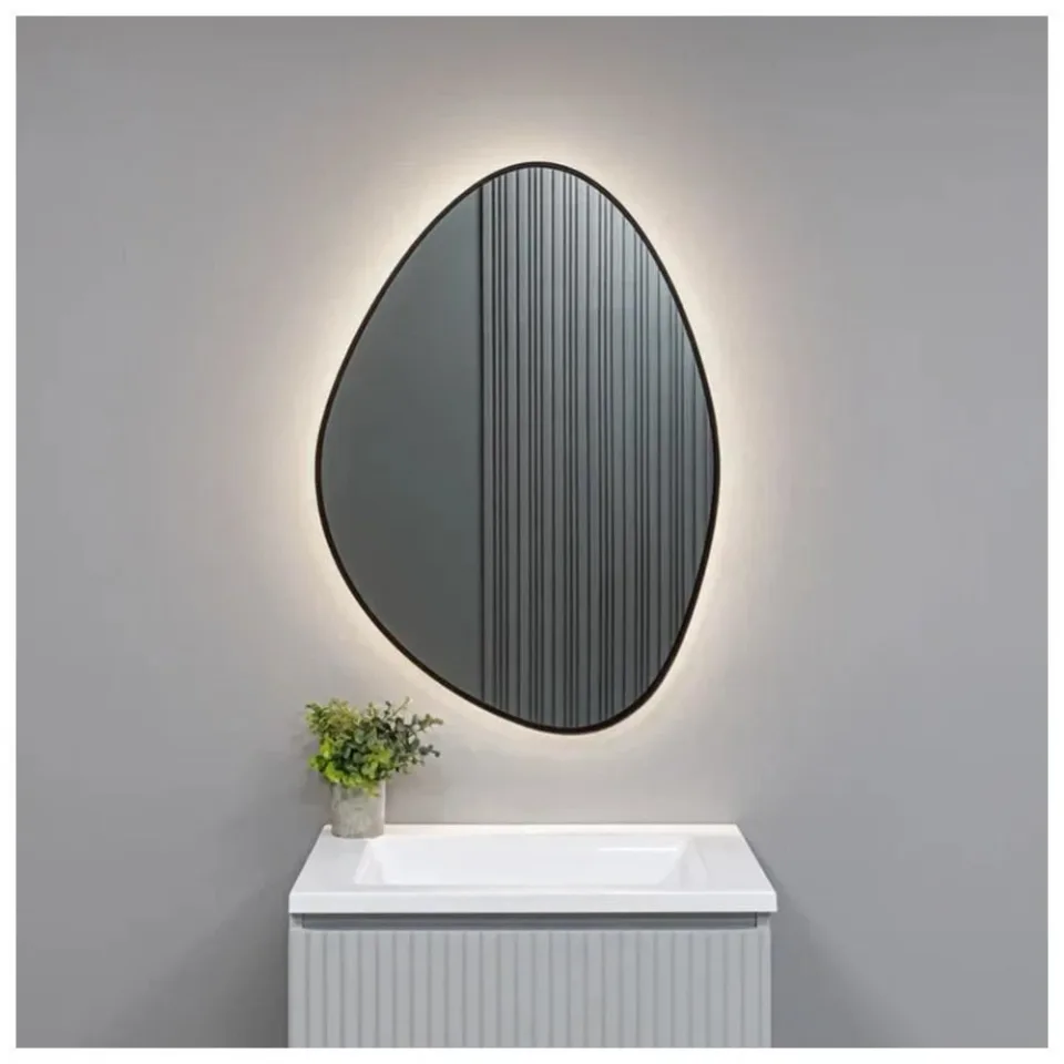 Зеркало Silver Mirrors Лукас черное-ТХ 60*85 с LED подсветкой, инфр. сенсор