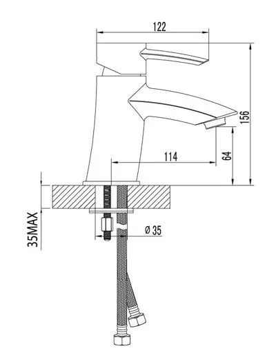 Смеситель Lemark Atlantiss для раковины LM3206C