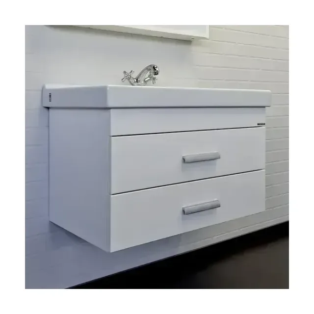 Тумба с раковиной Comforty Никосия 80П белый глянец (раковина Fest 80)