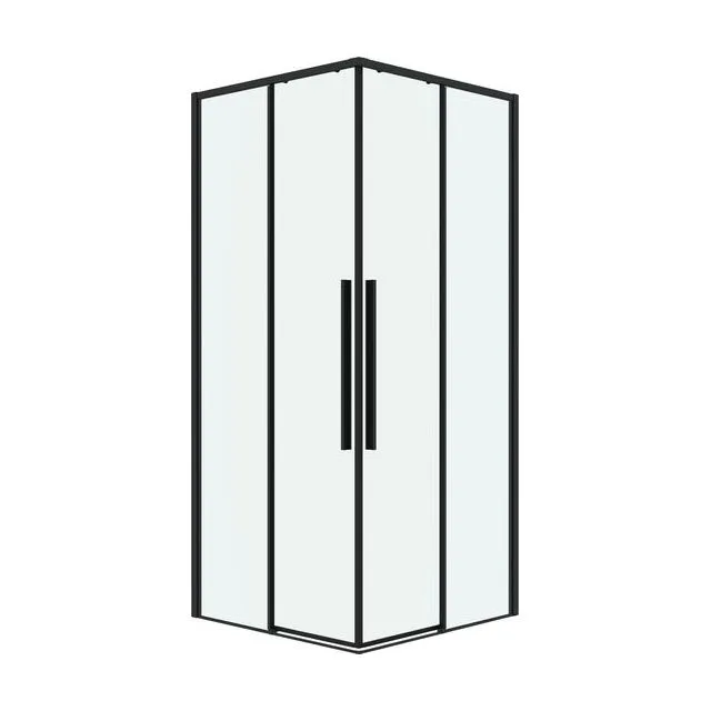 Душевое ограждение Grossman Galaxy 300.K33.01.9090.21.00 (90х90х195) квадрат,раздвижная,черный матовый,стекло прозрачное