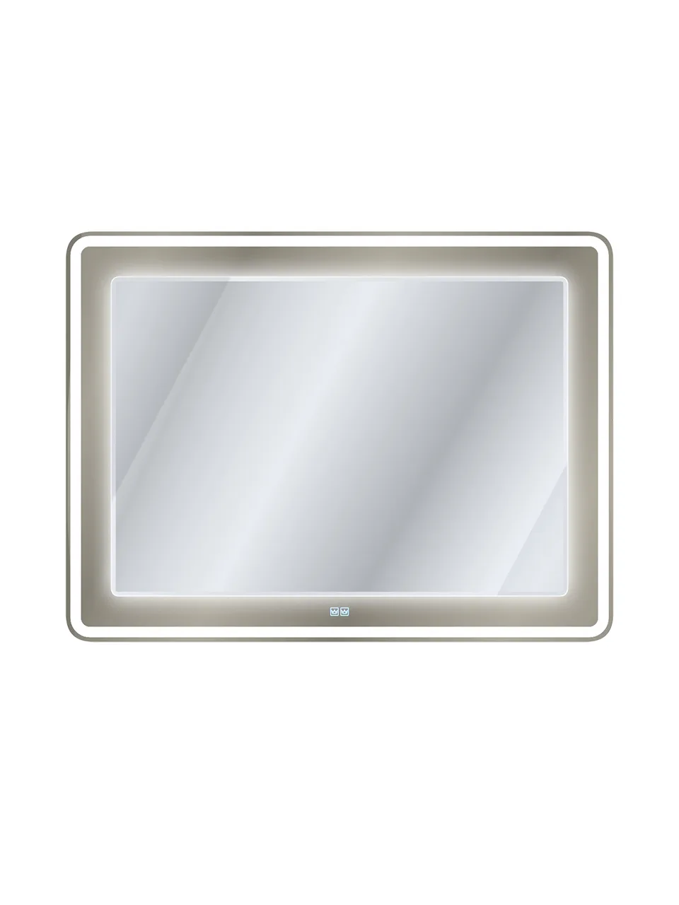 Зеркало со встроенной и контурной подсветками CEZARES CZR-SPC-SLIDER-800-800-LED-TCH-BR