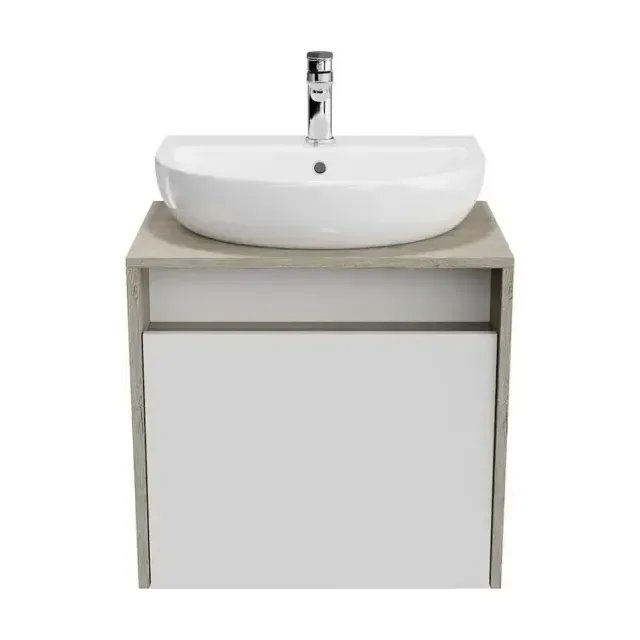 Тумба с раковиной Kerama Marazzi Pro 60 белая глянцевая, 1 ящик