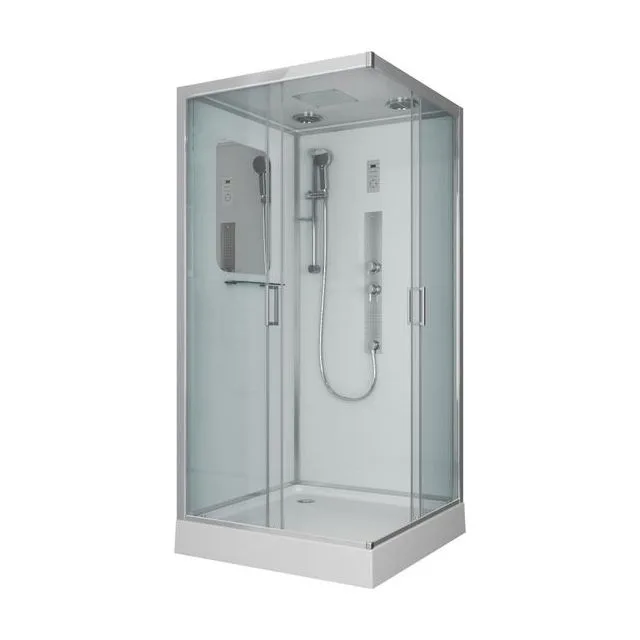 Душевая кабина Niagara Premium NG-6002-01GQ (100х100х210) низкий поддон(16 см),стекло прозрачное
