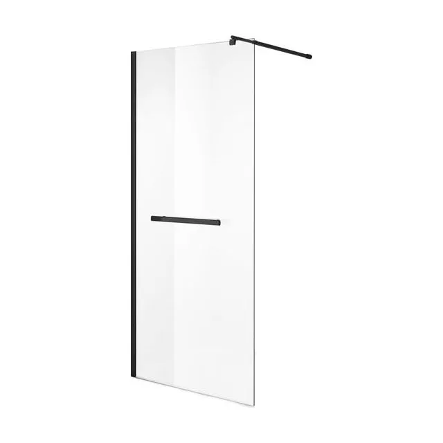 Душевая перегородка Niagara Nova NG-681-90ВLACK (90х195) черный,стекло прозрачое