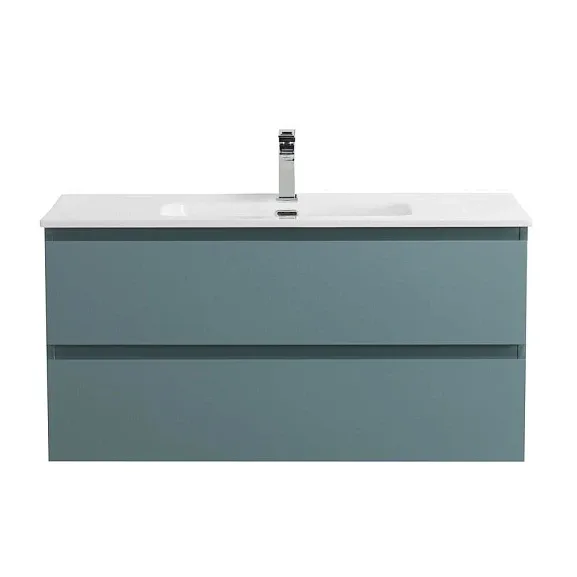 Тумба с раковиной BelBagno Крафт (Kraft) 100 голубая матовая (раковина BB1000ETL)
