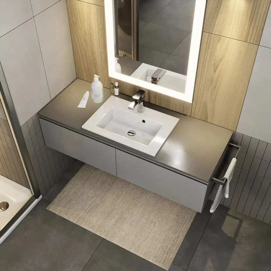 Встраиваемая раковина Uperwood Aurora 51*36 белая глянцевая