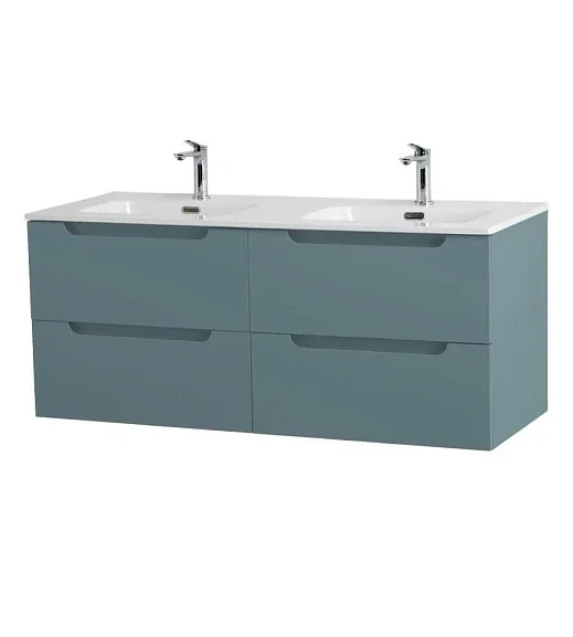 Тумба с раковиной BelBagno Этна (Etna) 120 голубая матовая (раковина BB1200-2-ETL)