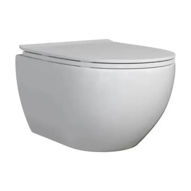 Подвесной унитаз Toni Arti Baglio TA-BO4936 36*49 безободковый с крышкой-сиденьем микролифт