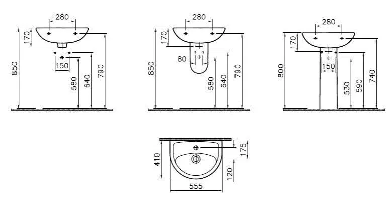Раковина Norm Fit 55,5*41