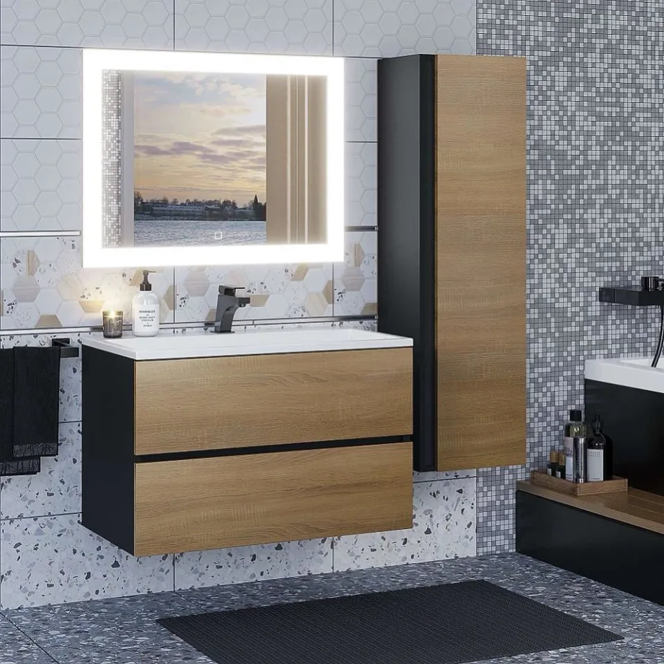 Зеркало Uperwood Barsa 80*70 LED подсветка, сенсорный выключатель, антизапотевание