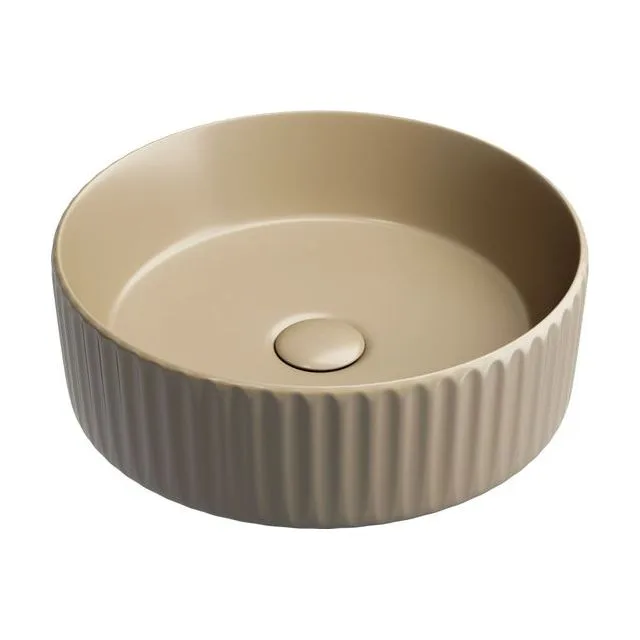 Раковина из сантехнического фарфора Ceramica Nova Элемент (Element) 36 см CN6057MC накладная цвет бежевый матовый