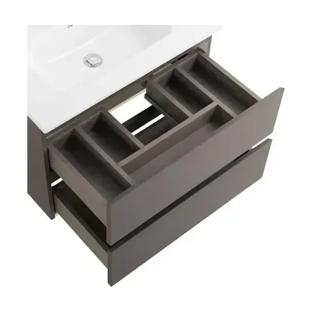 Комплект мебели BelBagno Крафт (Kraft) 70 темно-серый матовый (раковина BB700ETL)