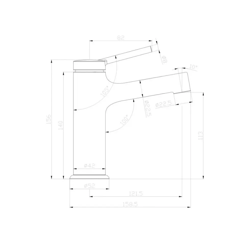 Смеситель Lemark Minima LM3806C для раковины хром