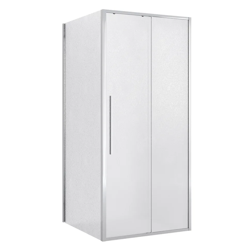 Душевое ограждение Niagara Nova NG-65-11CH-CH90-34 (110х90х195) прямоугольник,хром,дверь раздвижная,стекло шиншилла,2 места