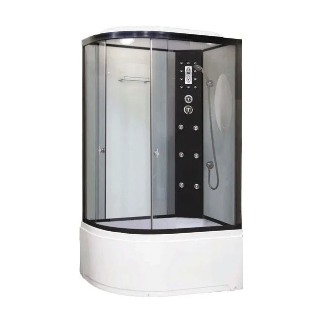 Душевая кабина Niagara Ultra NG-1910-01R (120х80х220) высокий поддон(48см),черный,стекло тонированное