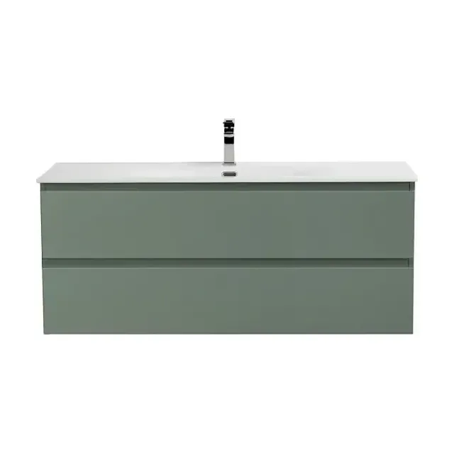 Тумба с раковиной BelBagno Крафт (Kraft) 120 с двумя ящиками еловая матовая (раковина BB-8099-120)