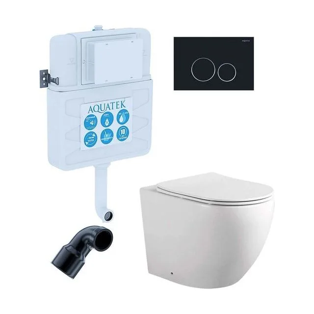 SET BW AQUATEK ЕВРОПА (смывной бачок AQUATEK INS-0000019+кнопка KDI-0000020+унитаз ЕВРОПА AQ1902-00 с тонким сиденьем soft-close)