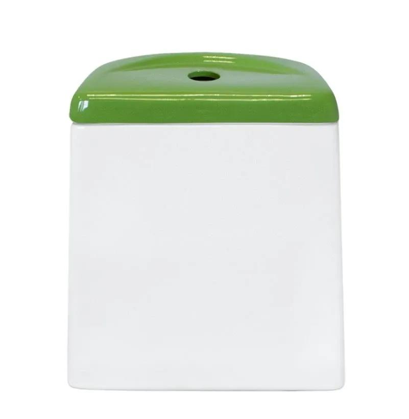Унитаз-компакт Sanita Luxe Best Color Green 34,5*62 с крышкой-сиденьем микролифт