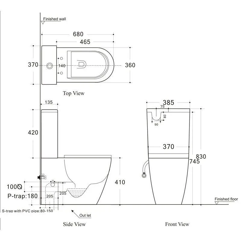 Унитаз-компакт Aquanet Cetus BL-102N-TPT безободковый с крышкой-сиденьем микролифт Slim