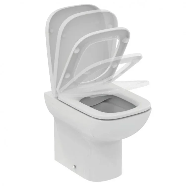 Приставной унитаз Ideal Standard i.life A T471901 35,5*54 безободковый с крышкой-сиденьем микролифт