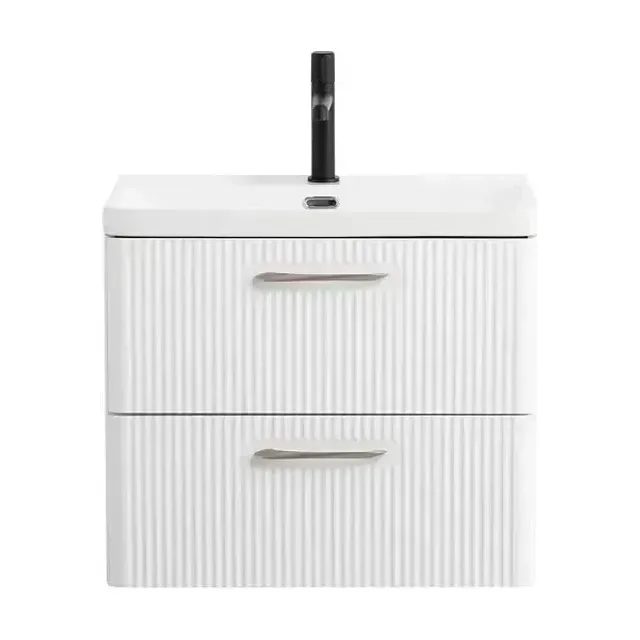 Тумба с раковиной BelBagno Дуэ (Due) 50 белый глянец