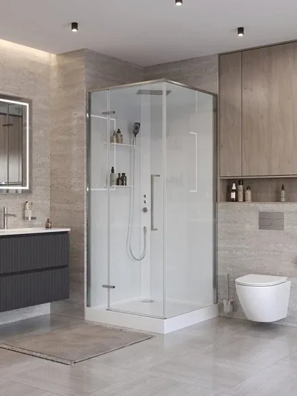 Душевая кабина BelBagno Уно (Uno) 90х90х212 (низкий поддон) (4 места)