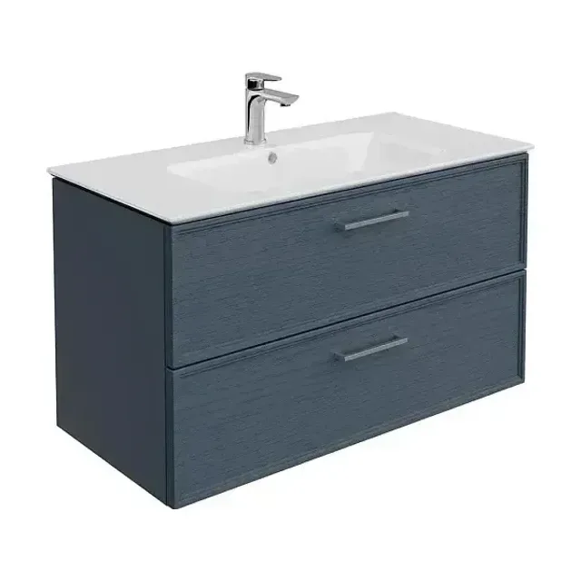 Тумба с раковиной Kerama Marazzi Piano 95 ясень синий матовый