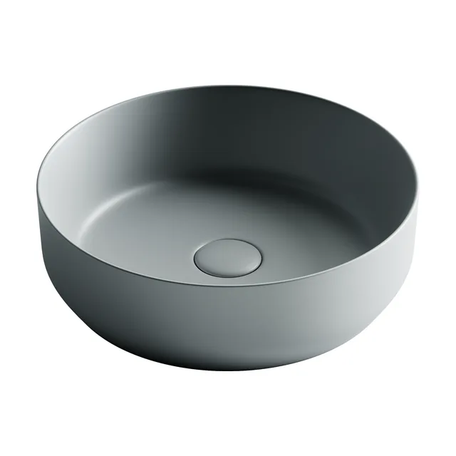 Раковина из сантехнического фарфора Ceramica Nova Элемент (Element) 39 см CN6022MH накладная цвет антрацит матовый