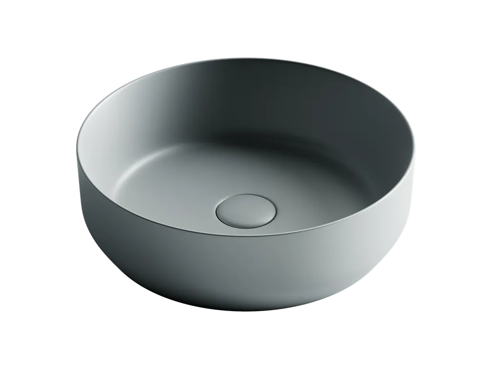 Раковина из сантехнического фарфора Ceramica Nova Элемент (Element) 39 см CN6022MH накладная цвет антрацит матовый