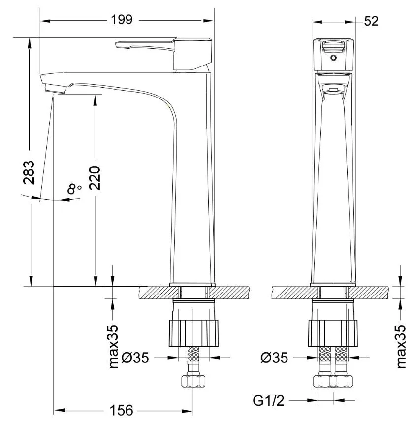 Смеситель Lemark Evitta LM0509C для раковины хром
