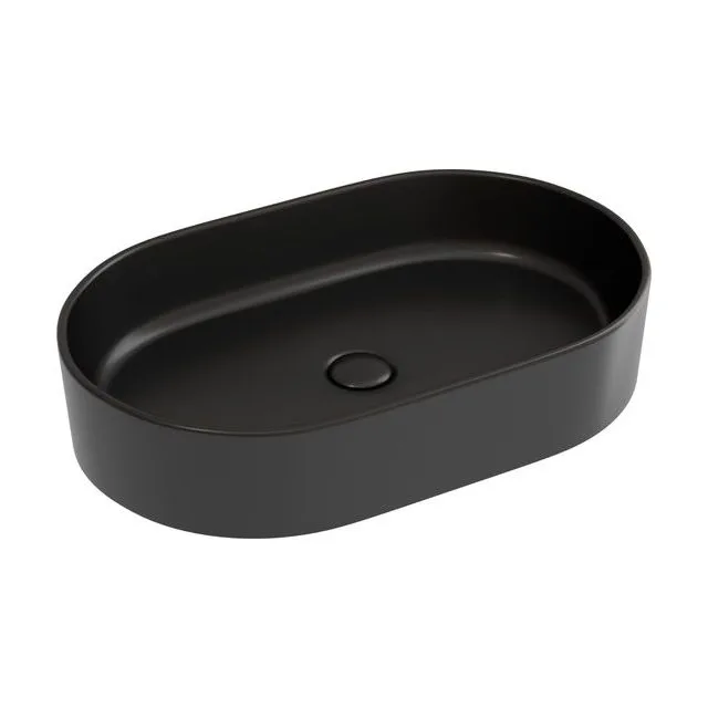 Раковина из сантехнического фарфора Ceramica Nova Элемент (Element) 61 см CN6048MB накладная цвет черный матовый