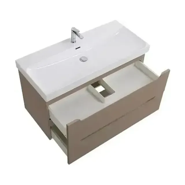 Комплект мебели BelBagno Этна (Etna) 100 бежевый матовый (раковина BB-8078-100)