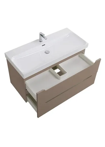 Комплект мебели BelBagno Этна (Etna) 100 бежевый матовый (раковина BB-8078-100)