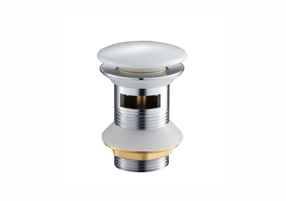 AQ6005CW сливной набор для раковины Push-open с переливом, крышка белая, керамическая