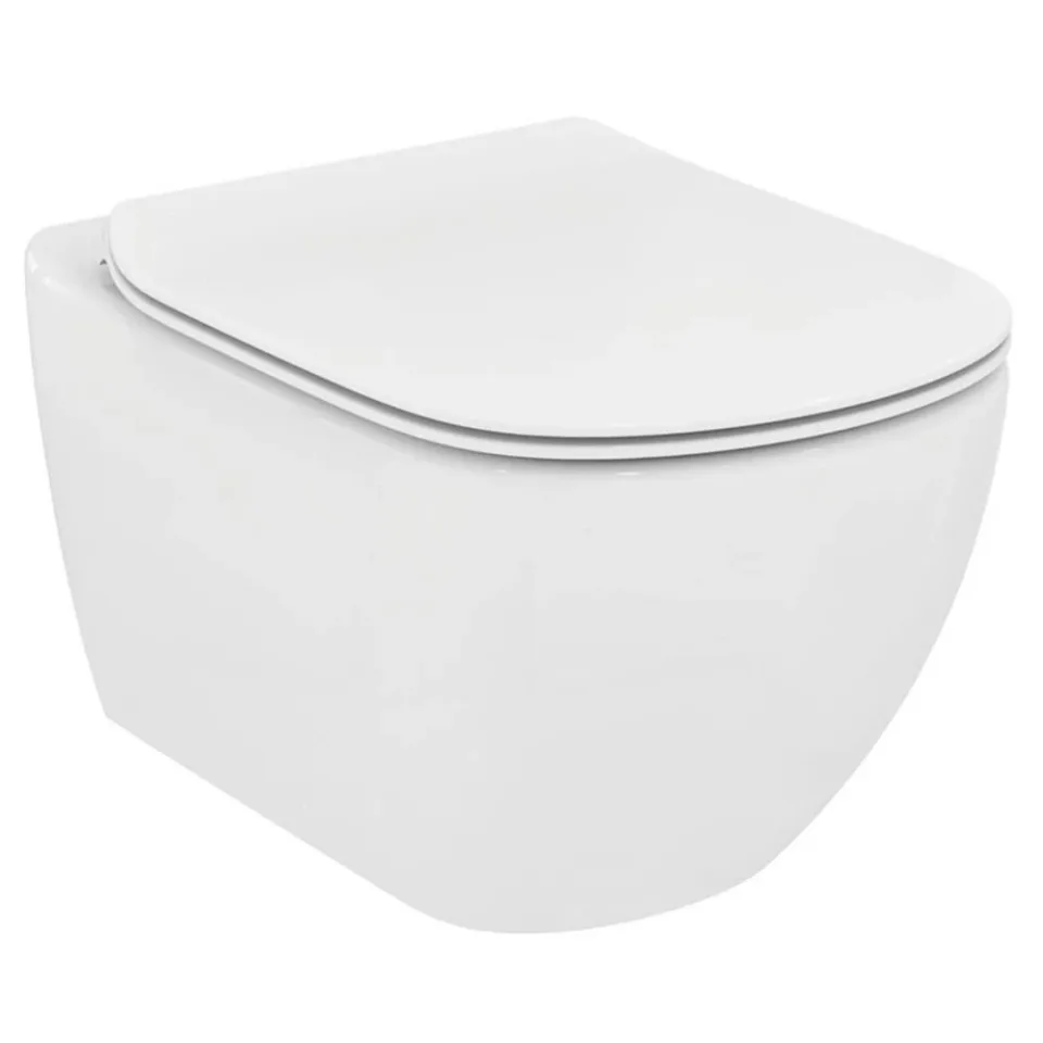 Подвесной унитаз Ideal Standard Идеалмуд T466501 36,5*53,5 акваблейд безободковый с крышкой Tesi микролифт
