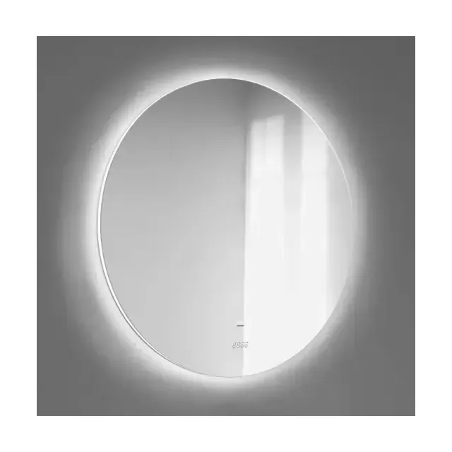 Зеркало Raval Solo 77 с led-подсветкой и часами