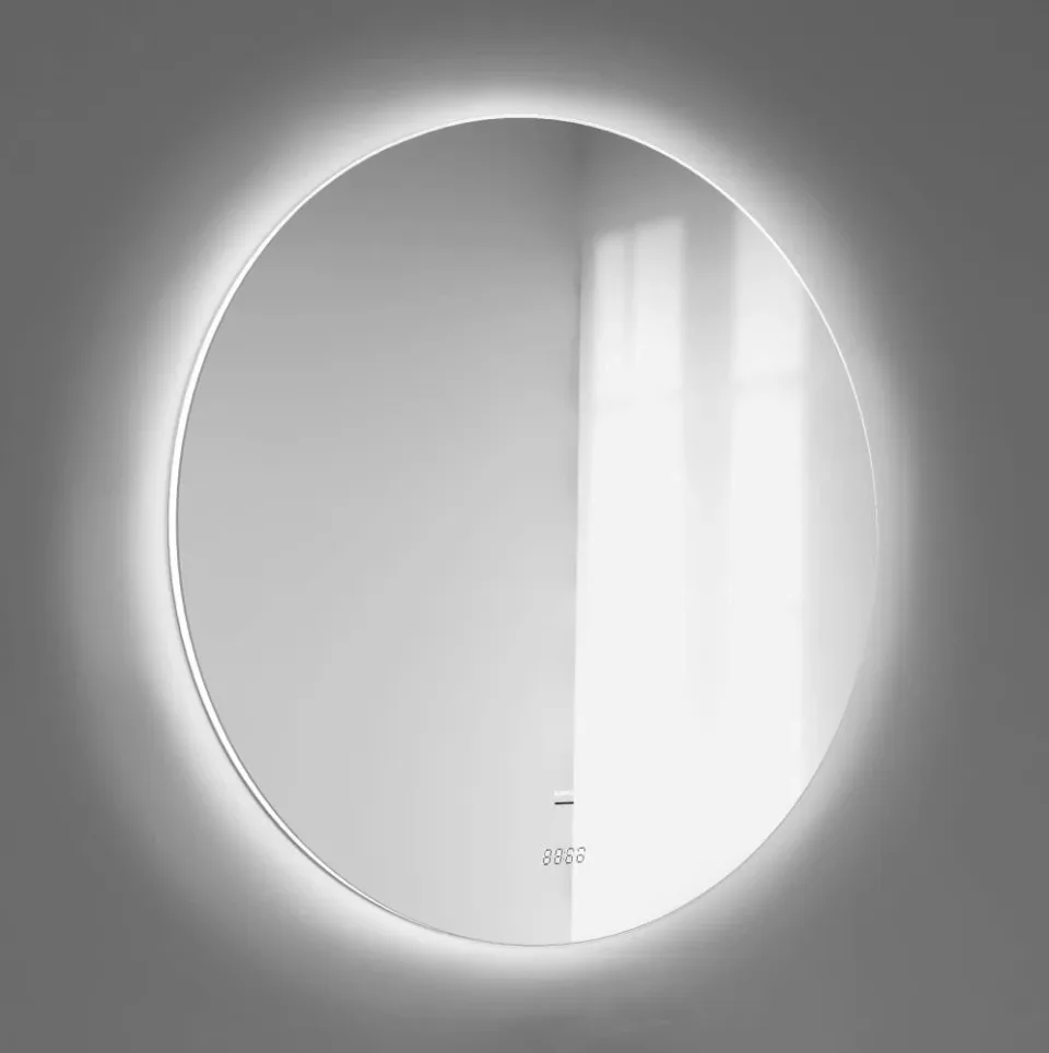 Зеркало Raval Solo 77 с led-подсветкой и часами