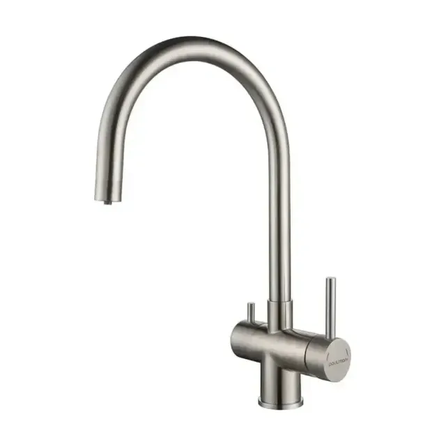 Смеситель Paulmark Heller He213218-SS для кухни с функцией подключения фильтра сталь