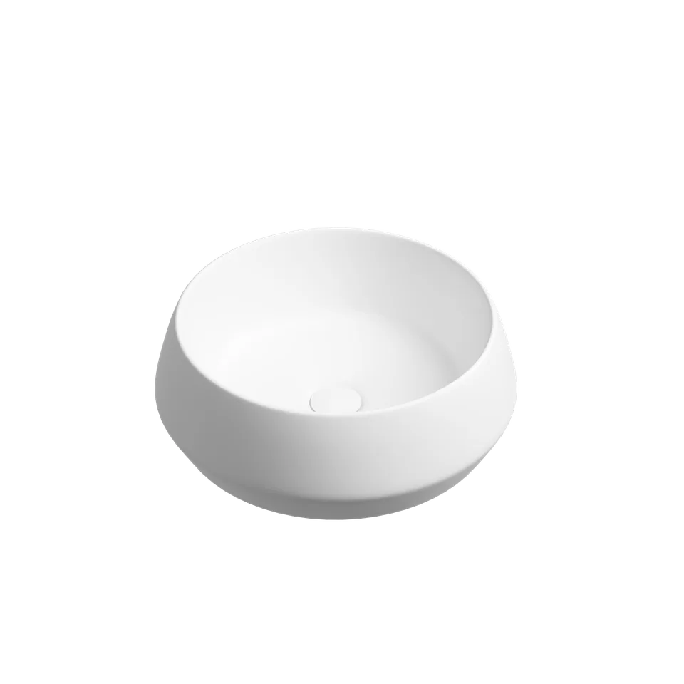 Раковина из сантехнического фарфора Ceramica Nova Майя (Maya) 40 см CN12004MW накладная цвет белый матовый