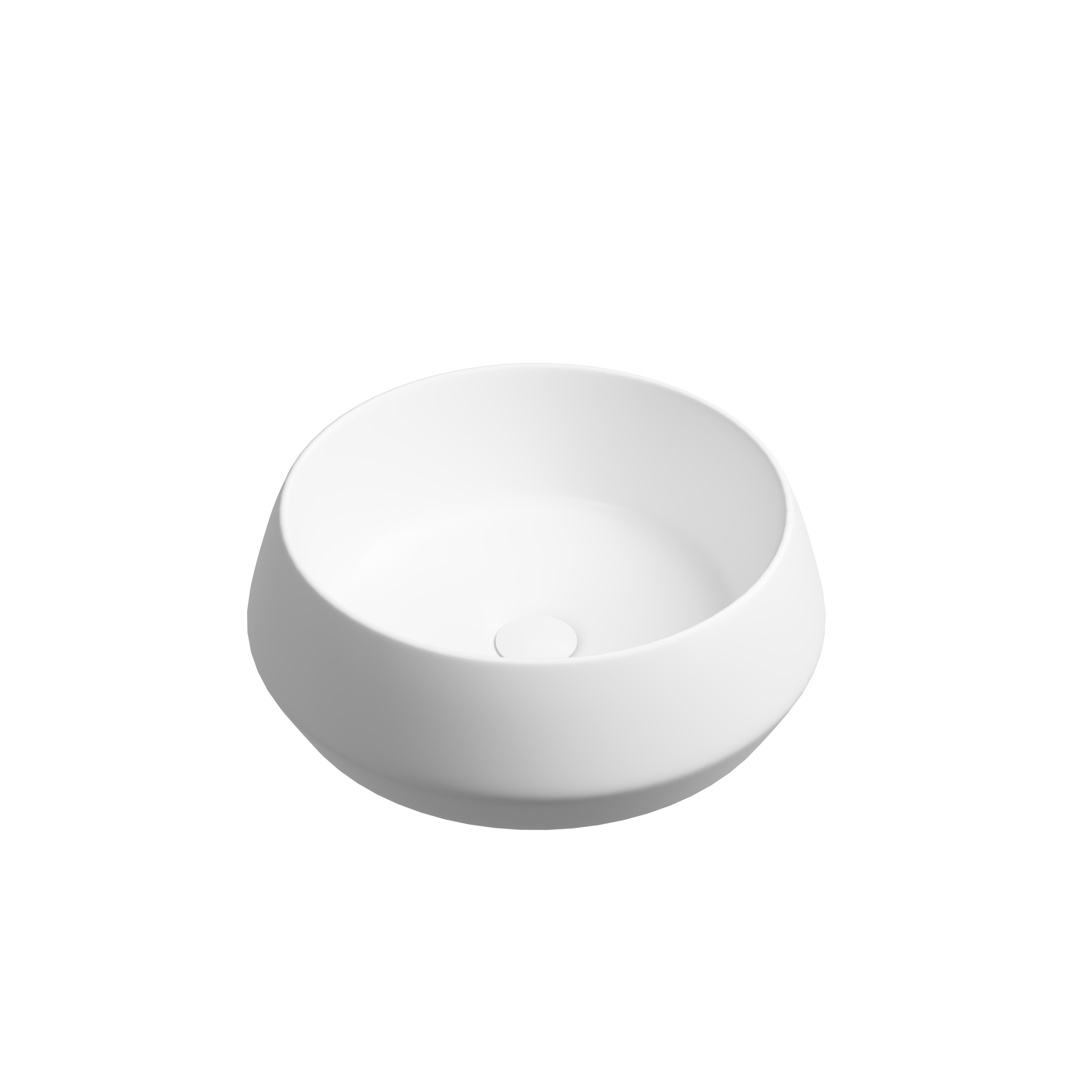 Раковина из сантехнического фарфора Ceramica Nova Майя (Maya) 40 см CN12004MW накладная цвет белый матовый