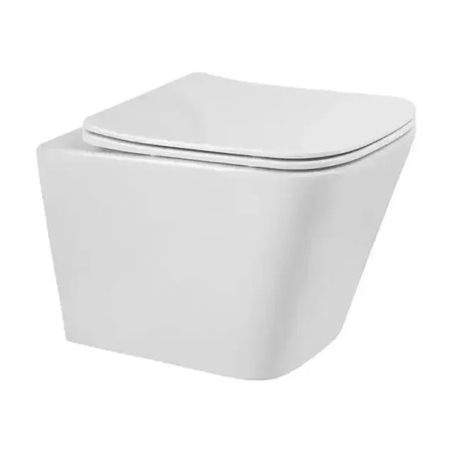 Подвесной унитаз BelBagno Арденте-Тор (Ardente-Tor) BB520CH-TOR 34,5*49 безободковый с системой смыва "Торнадо" с крышкой-сиденьем BB3103/3106SC