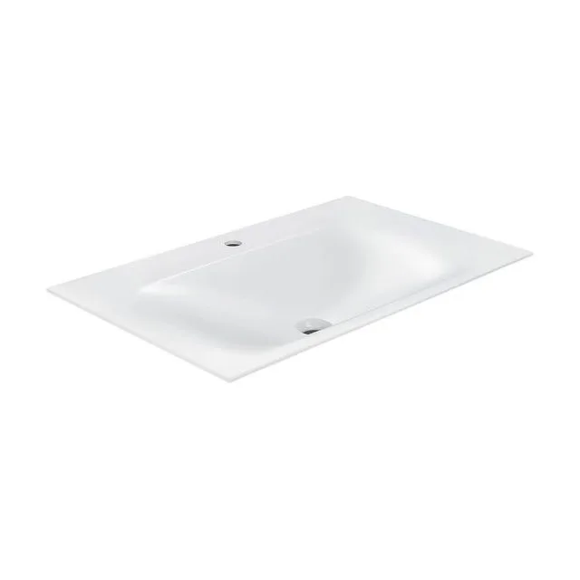 Раковина из искусственного камня Vincea 80 см VCB-1F800W встраиваемая цвет белый