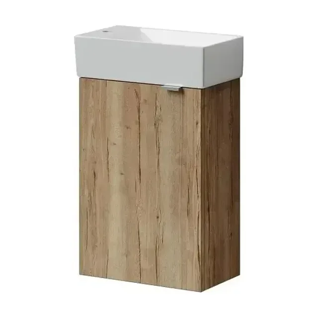 Тумба с раковиной Sancos Mini 35 дуб галифакс L