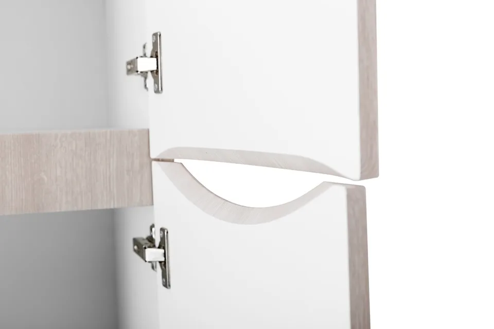 Шкаф подвесной BelBagno FLY-MARINO-1500-2A-SC-RG-P-R Rovere Grigio, правый