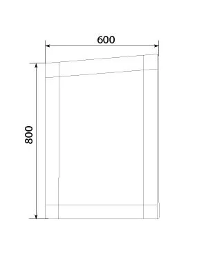 Зеркало MarkaOne Glass 60*80 black stone